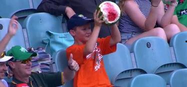 网红小男孩吃瓜,网红小男孩的甜蜜瓜食之旅